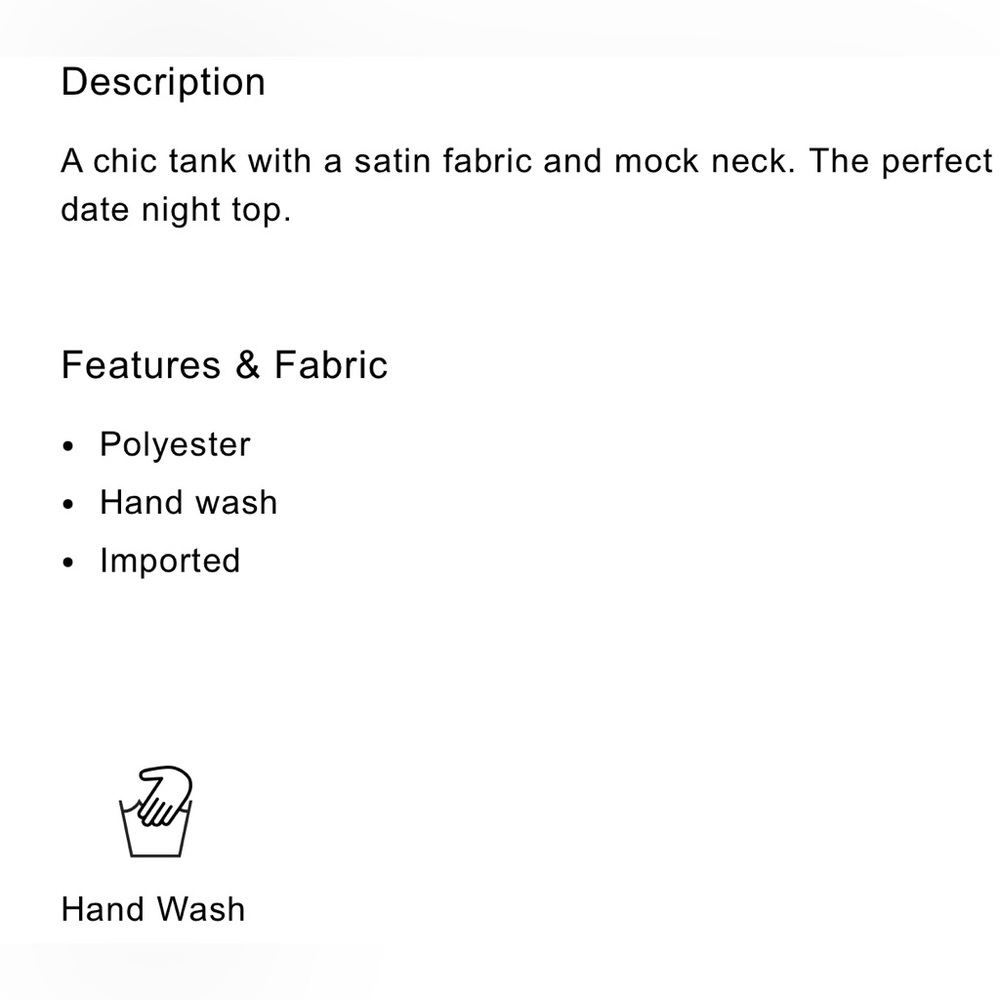 EXPRESS Satin Asymmetrical Mock Neck Tank - Picture 5 of 6